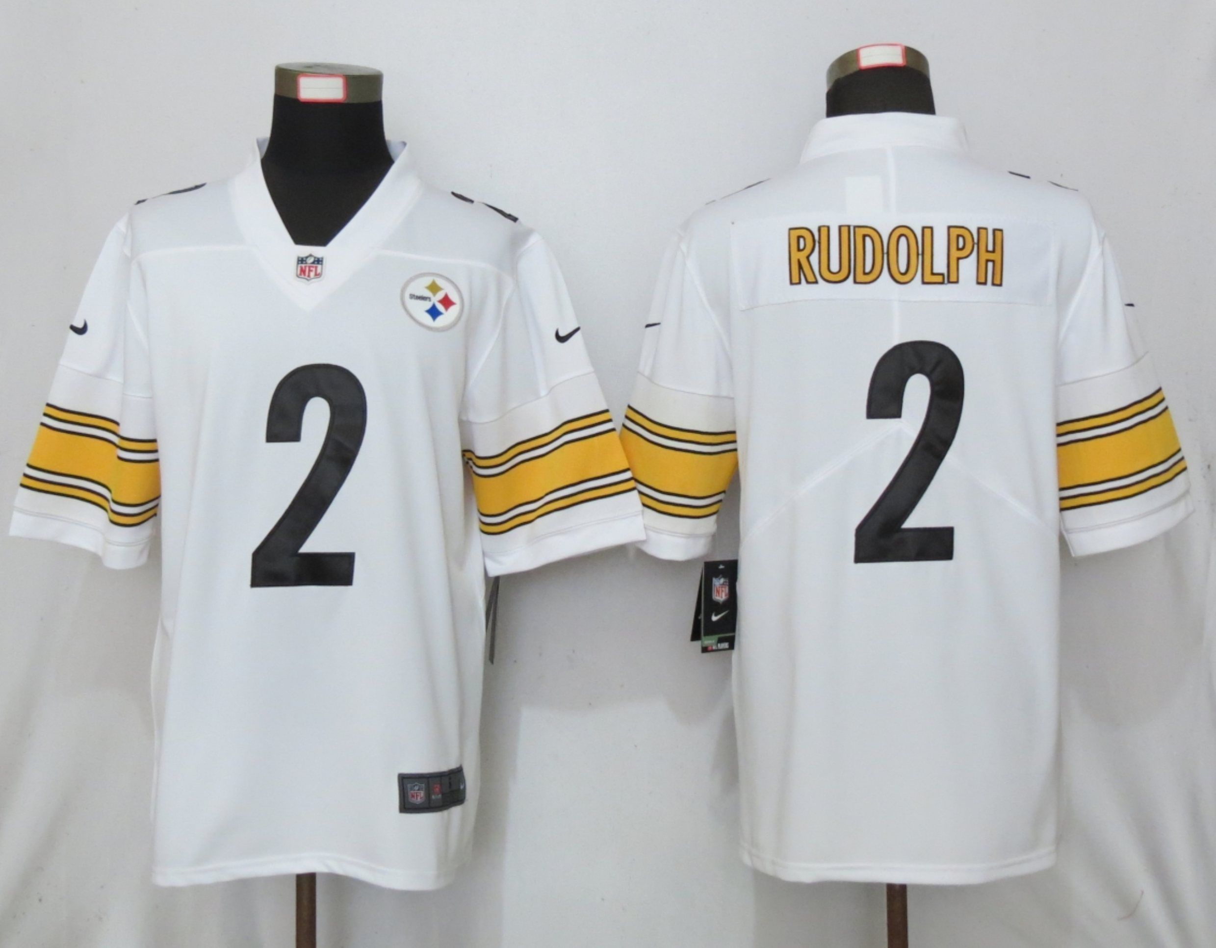 Men Pittsburgh Steelers #2 Rudolph White Nike Vapor Untouchable Limited NFL Jerseys